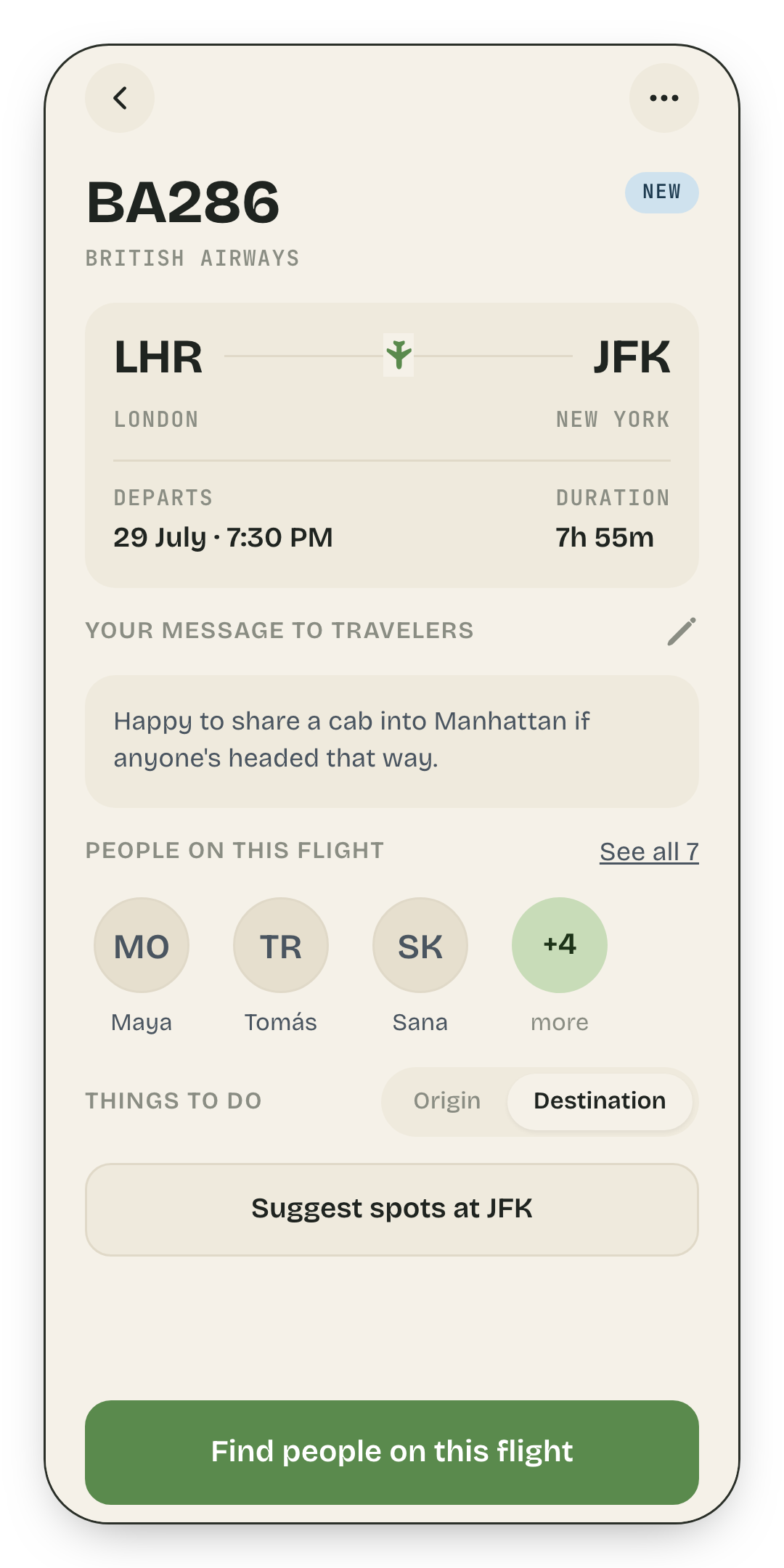Flight detail